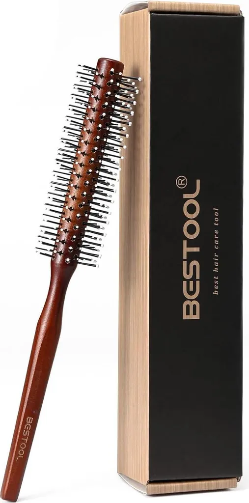 Brosse brushing ronde de petit diamètre pour lissage et boucles homme