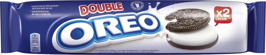 Oreo Double Rolle Kakao Cookies mit doppelter Cremefüllung Produktbild 