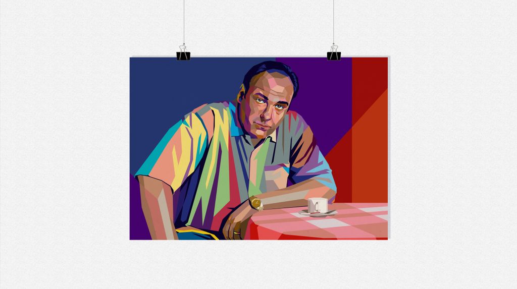 Tony Soprano Poster - Film Poster - The Sopranos Poster - TV Serien Poster - Wpop Poster - 71x51cm - Perfekt zum Einrahmen