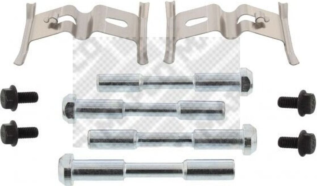 10x MAPCO 9641 Zubehörsatz Scheibenbremsbelag Vorne für VW Touareg (7LA, 7L6, 7L7) für AUDI A5 Coupe (8T3) Q7 (4LB) für PORSCHE Cayenne (92A)