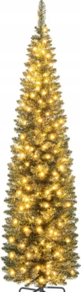 Sapin de Noël artificiel 180 cm ultra dense avec pied en métal robuste