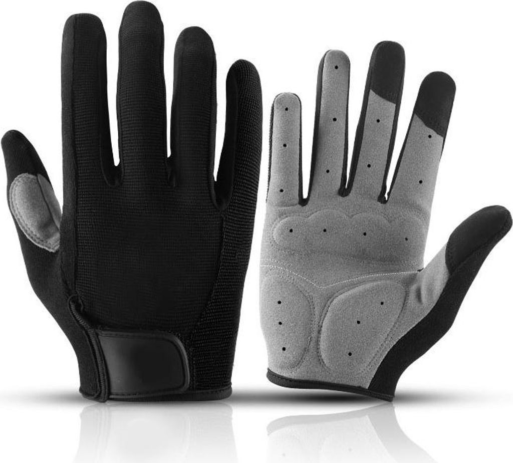 1 Paar Fahrradhandschuhe professionelle Schlupffest -Finger -Touchscreen -Fahrrad für Frauen Männer schwarz L (8,5-9 cm / 3,3-3,5 Zoll)