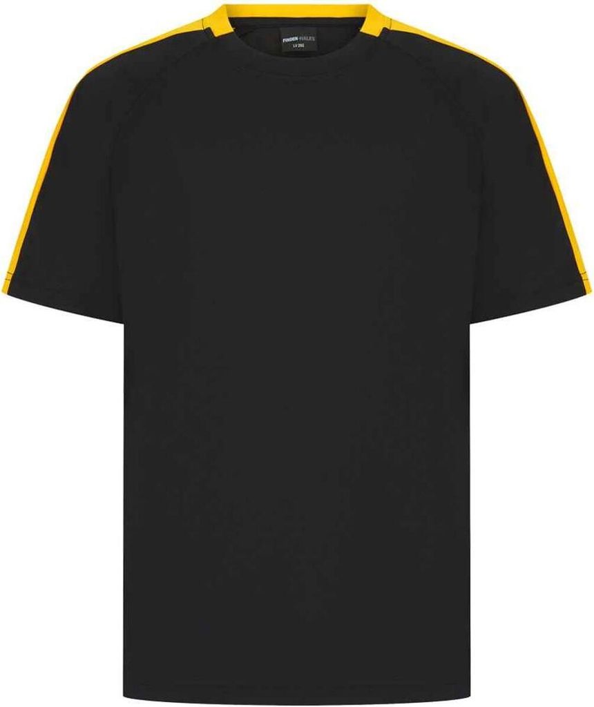 Finden & Hales - T-Shirt für Kinder PC7711 (128) (Schwarz/Gold)