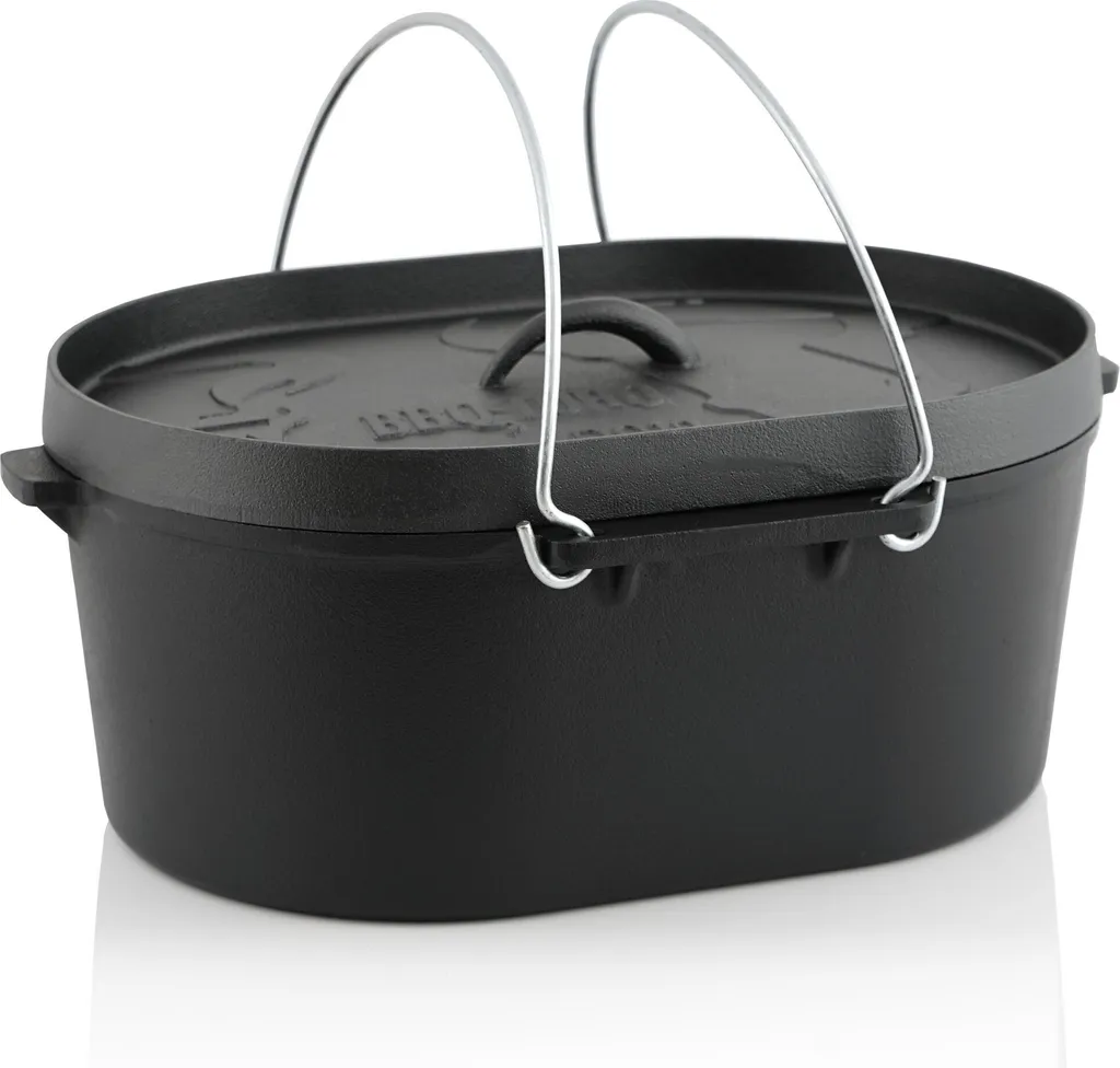 Cocotte en Fonte 9,3L BBQ-Toro : Le Four Hollandais pour Tous Feux Plat