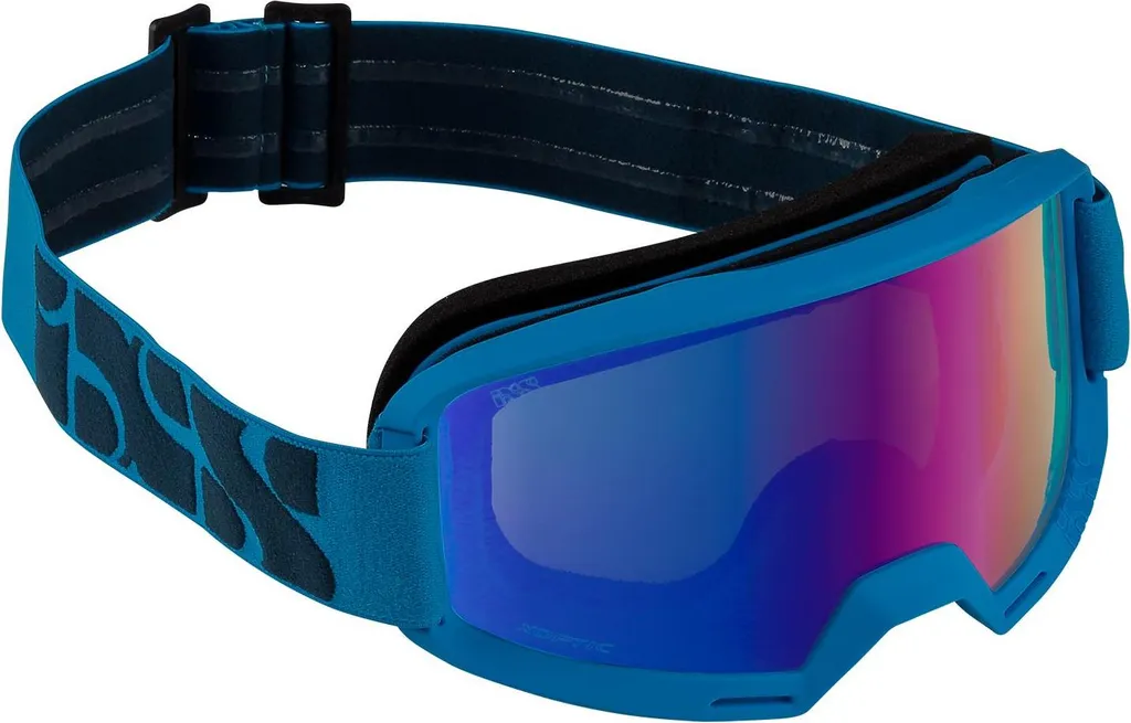 Masque iXS Hack Mirror Racing Blue avec Écran Miroir Large Vision VTT