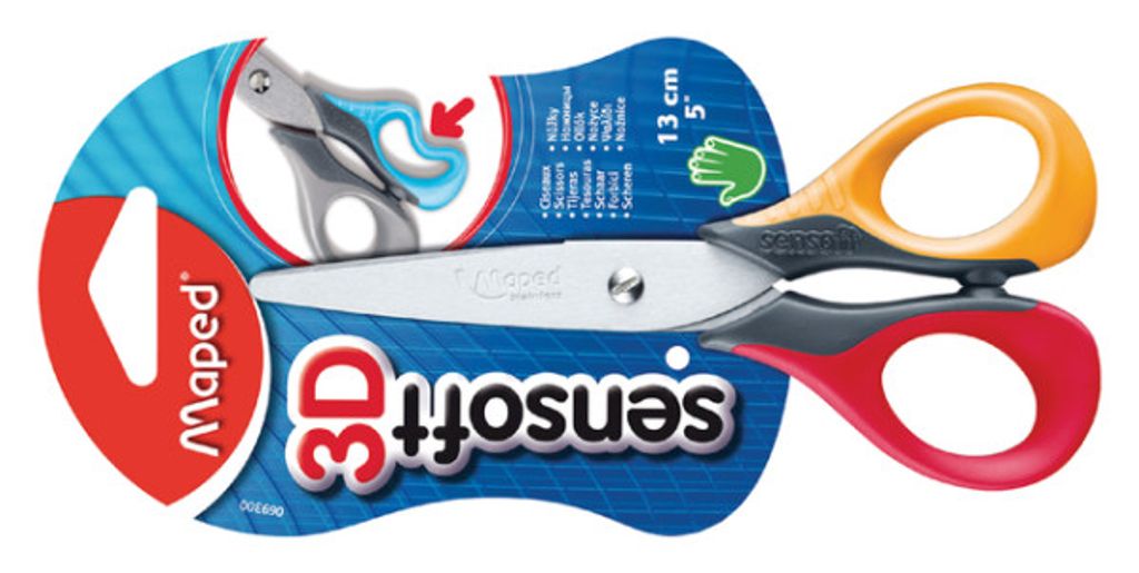 Maped ciseaux de bricolage Sensoft 3D, longueur : 130 mm, Image du produit 