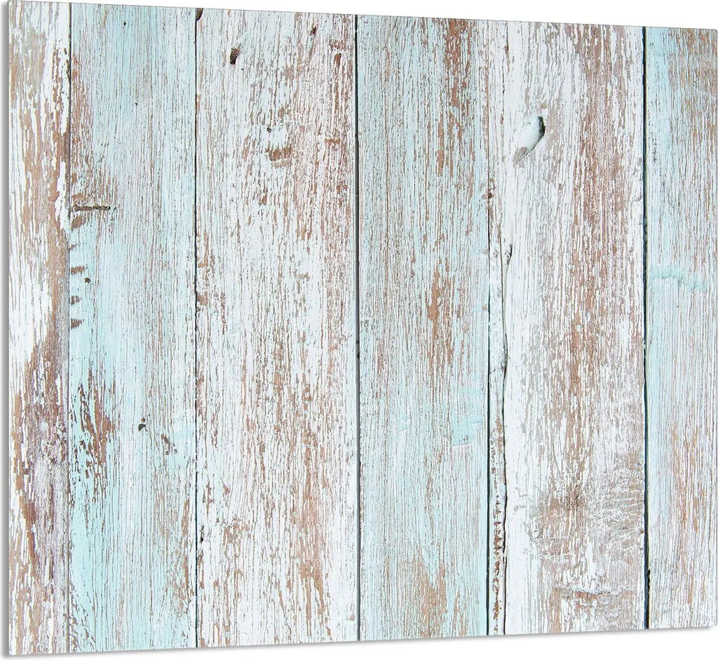 GLASPLATTE FÜR KÜCHE 65x60 Holz