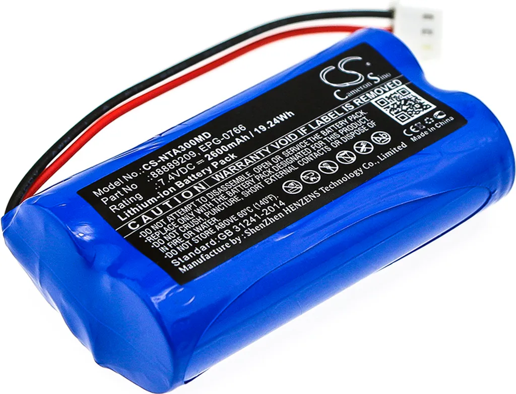Batterie de secours pour test auditif Natus Algo 3 et 3i EPG-0766
