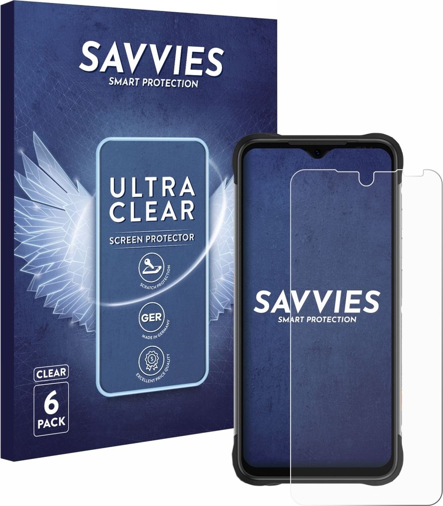 6x Für Umidigi Bison X20 Schutzfolie Savvies Displayschutz Display Schutz Folie Klar Transparent