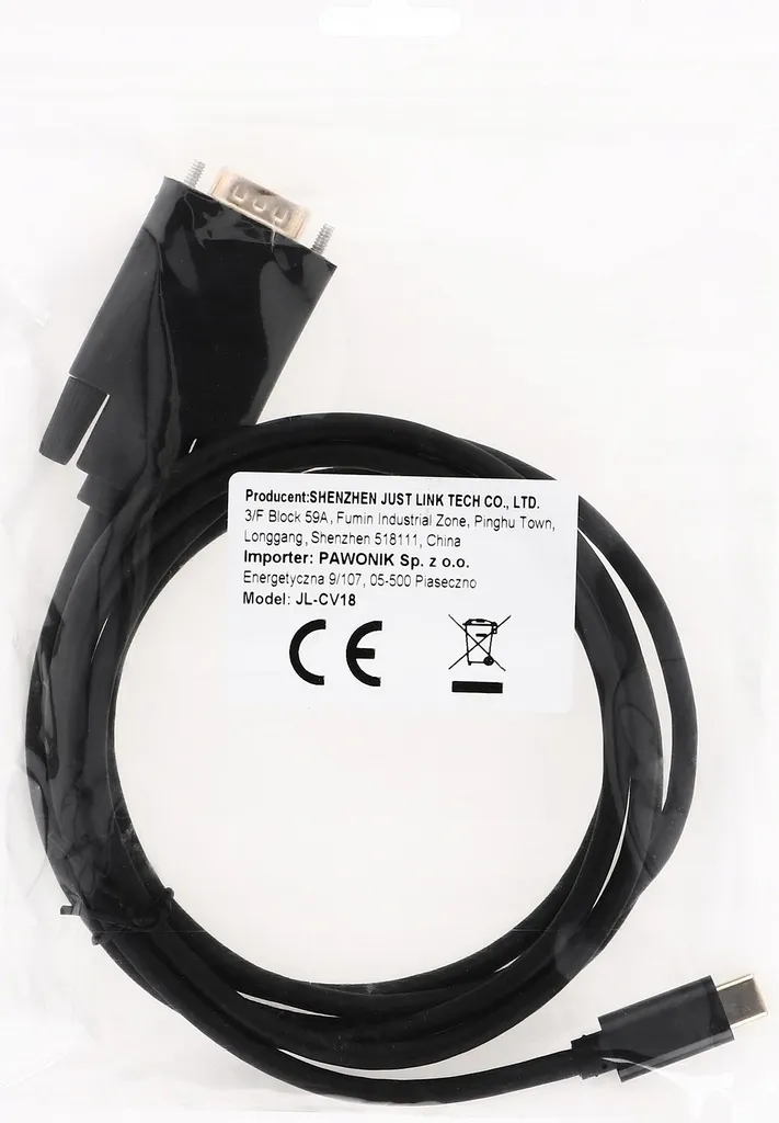 Câble USB-C vers VGA 1,8m Blindé Haute Résolution pour Écran Externe