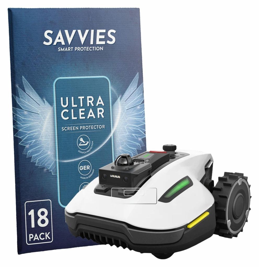 18x Für Mammotion Yuka Mini 2 1000 (NUR Kamera) Schutzfolie Savvies Displayschutz Display Schutz Folie Klar Transparent