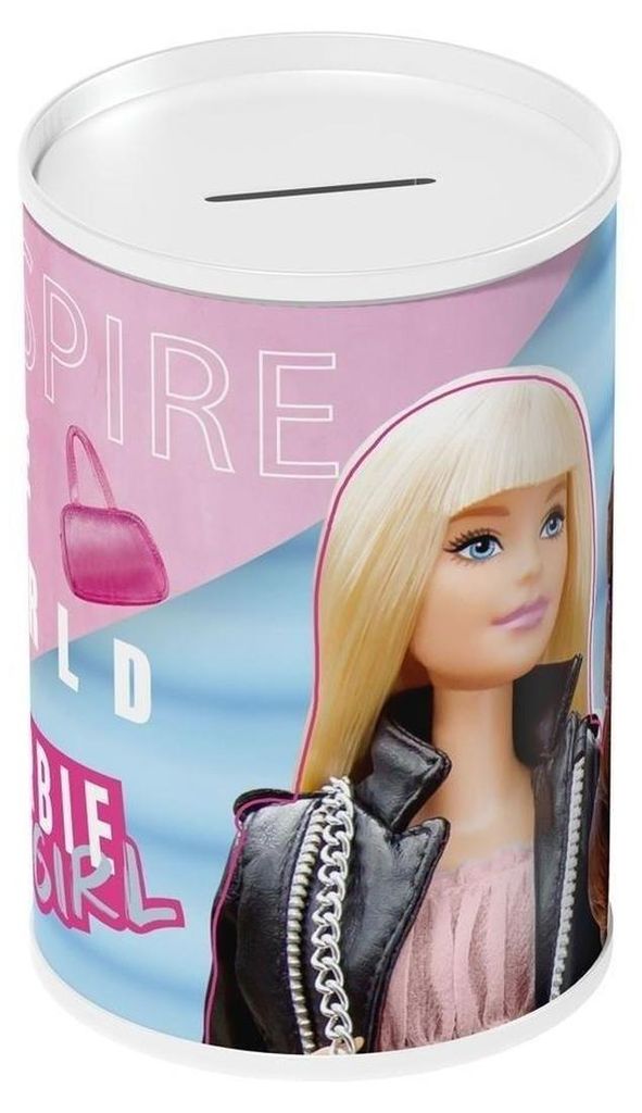 Salvadanaio in metallo Barbie 10 x 15 cm Immagine del prodotto 
