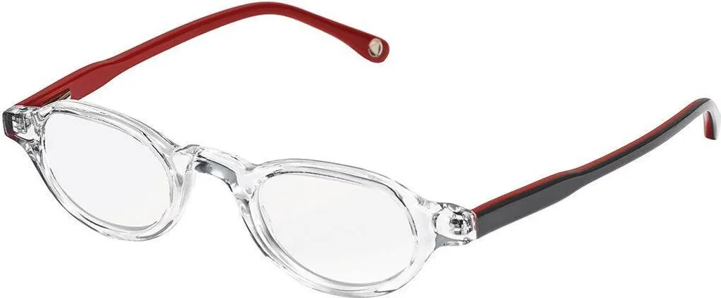 Demi-lunettes loupe transparent anthracite +3,00 dioptries pour lecture