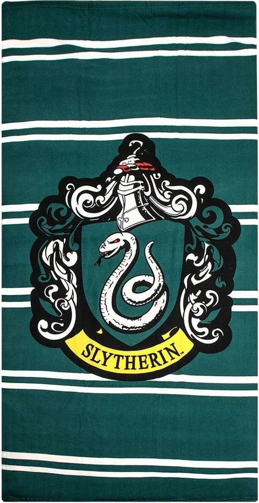 Asciugamano Microfibra Harry Potter Serpeverde 150x75 Bambini Adulti