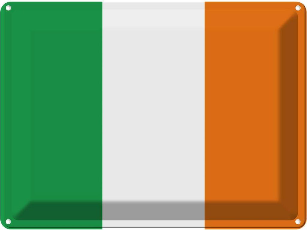 vianmo Blechschild 30x40 cm Irlands Ireland Flagge Fahne Produktbild 