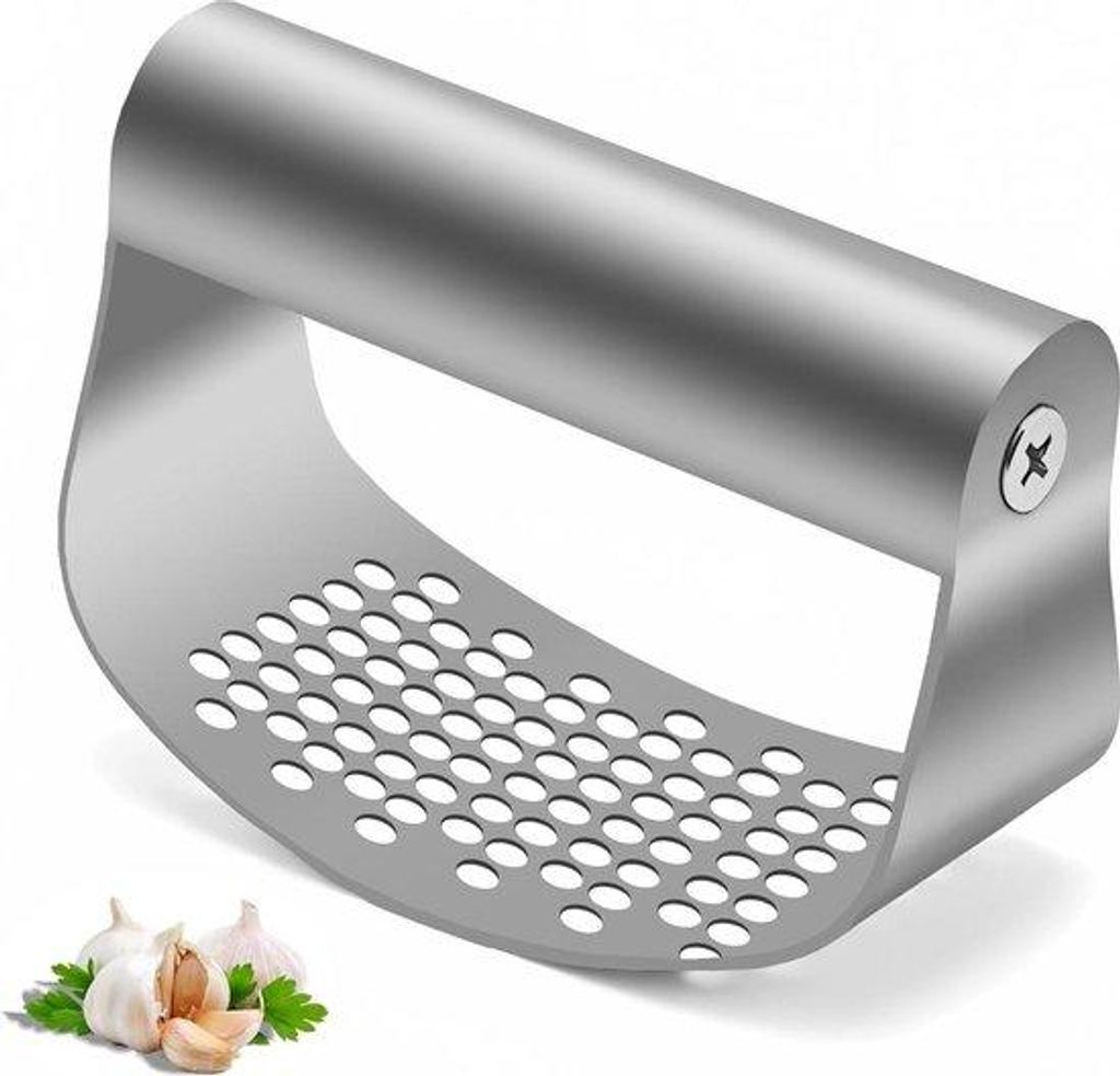 Knoflookpers aus Edelstahl - für die Spülmaschine geeignet - leicht zu reinigen - Küchenaccessoire