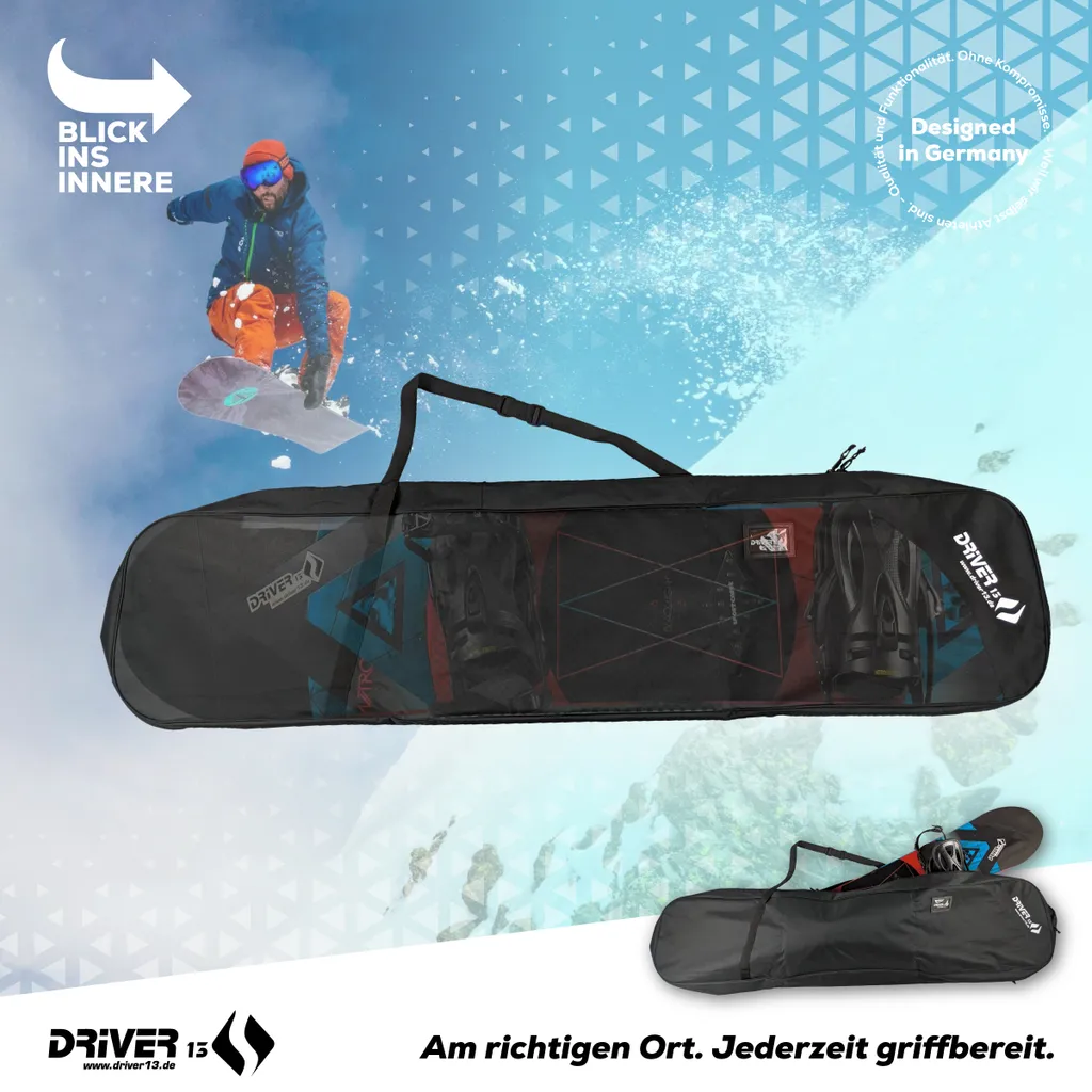 Sac de snowboard robuste 155 cm avec finition haute performance - 2