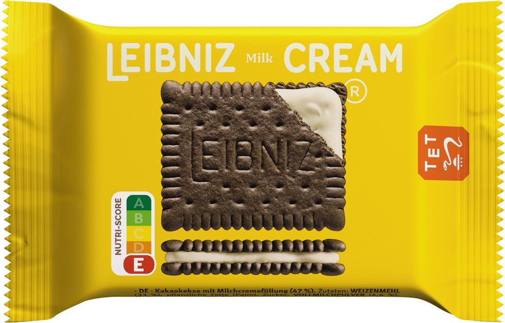 Leibniz Keks and cream Milk 100 Stück einzeln verpackt 1900g