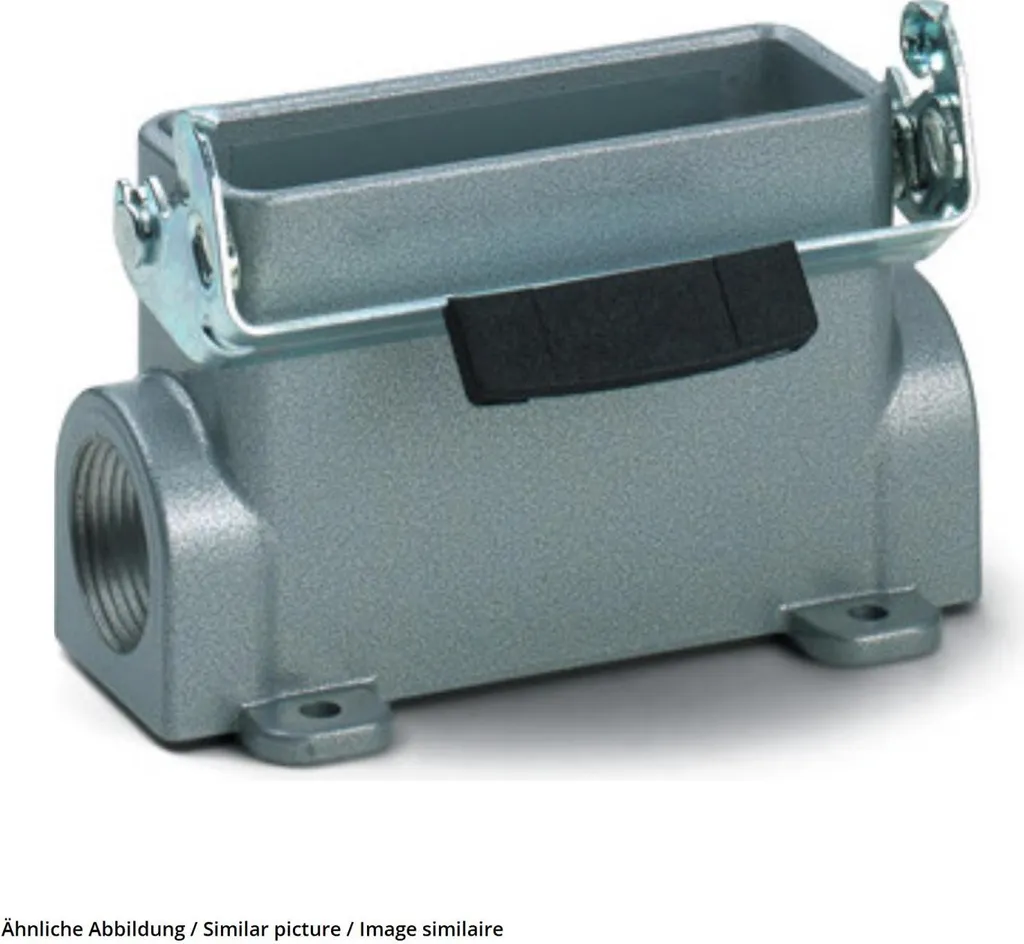 Boîtier socle H-A 16 Sgr M25 Zw pour connecteur industriel Harting