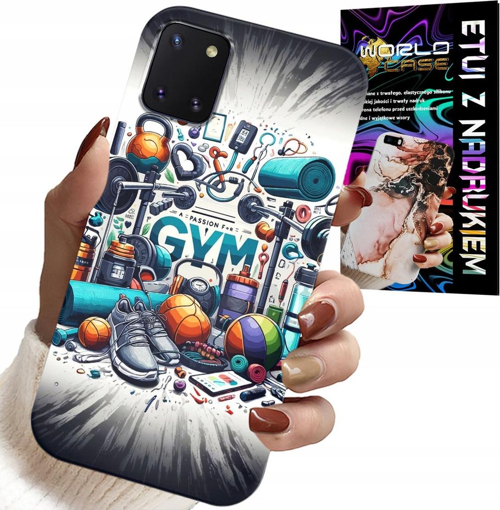Etui Für Samsung Galaxy A81 - Gym Fitness Sport Etui + Glas