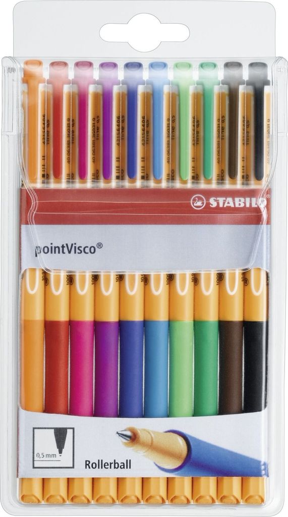 STABILO® 1099/10 Rollerball - pointVisco - confezione da 10 Immagine del prodotto 