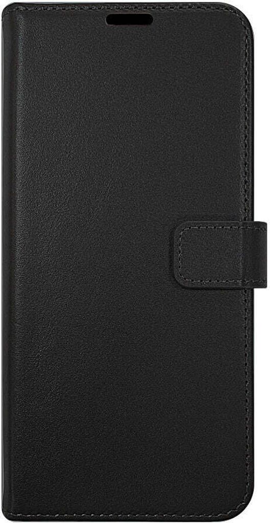 Valenta Gel Skin Samsung Galaxy A54 Hülle Echtes Leder Klapphülle Geldbörse - Schwarz