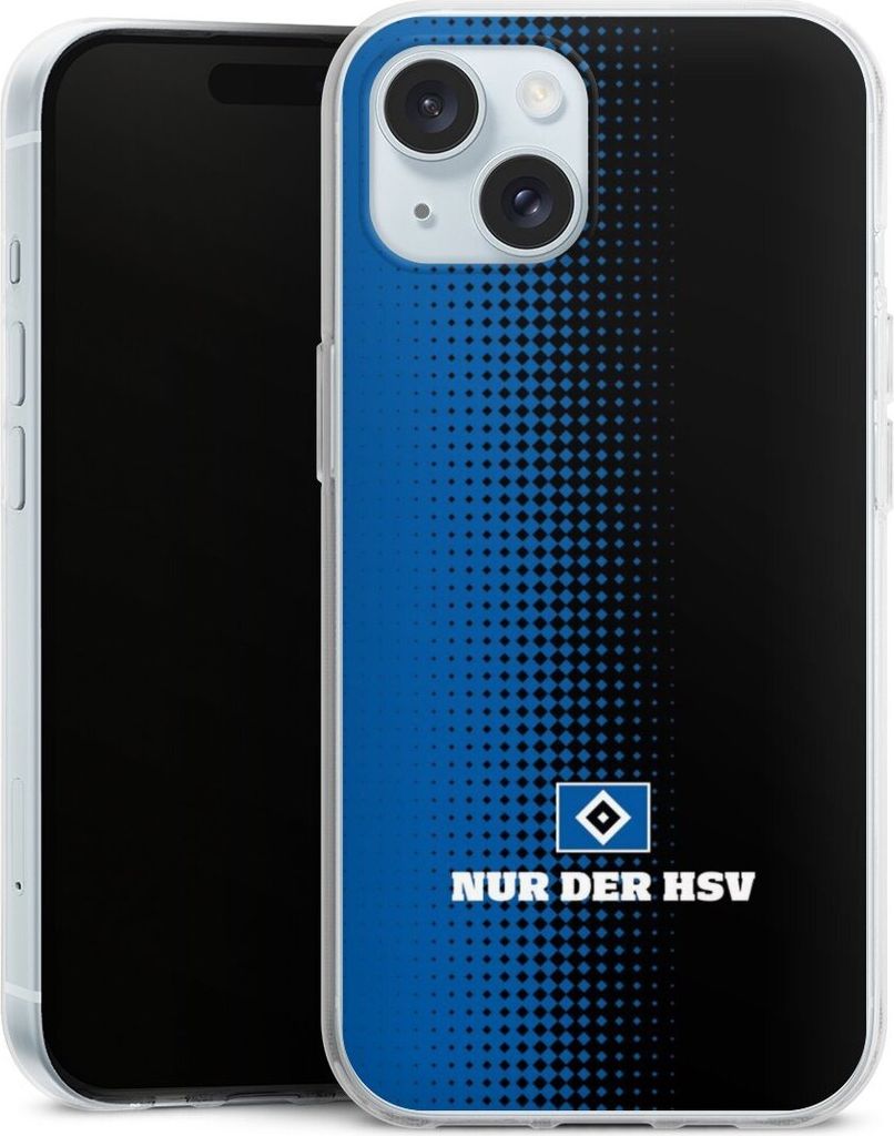 DeinDesign Handyhülle für Apple iPhone 15 Silikon Hülle Case Smartphone Schutzhülle HSV Logo Offizielles Lizenzprodukt