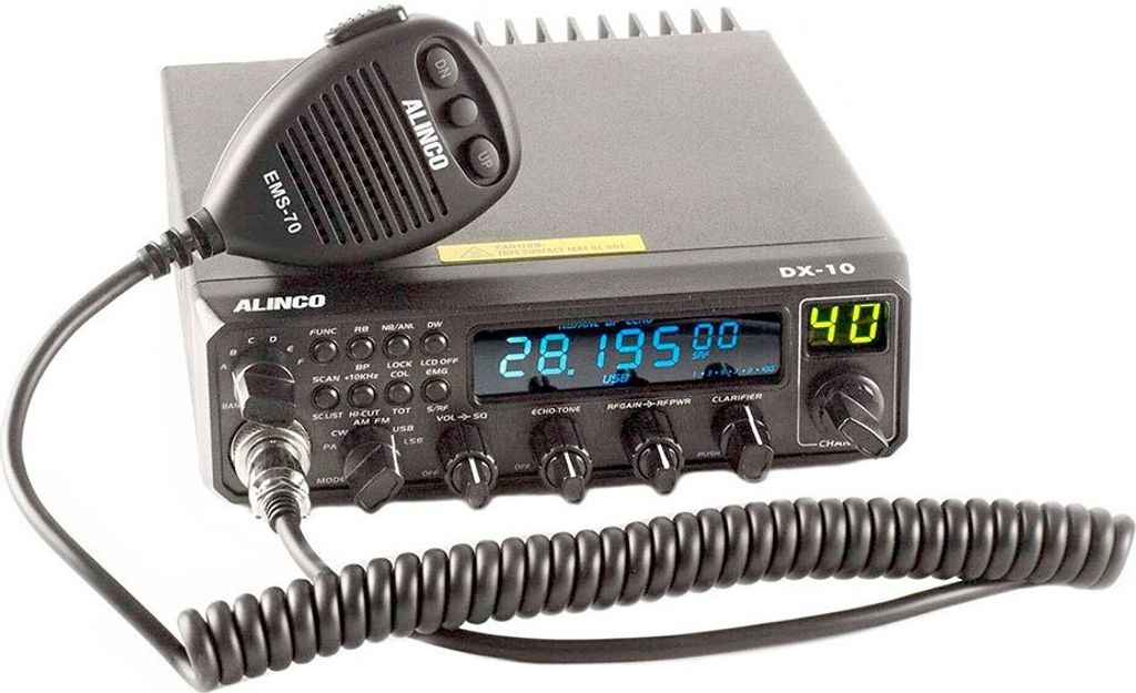 Alinco Dx-10 – stacja radiowa AM/FM/SSB, czarna  Czarna, Zdjęcie produktu 