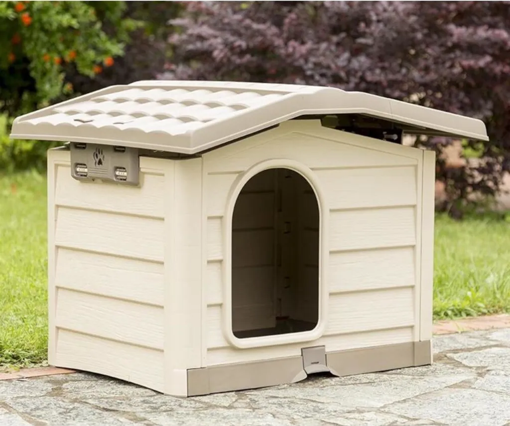 Cuccia Cane Esterno Bama 89x75x62 cm Resina - Montaggio Senza Attrezzi - 5