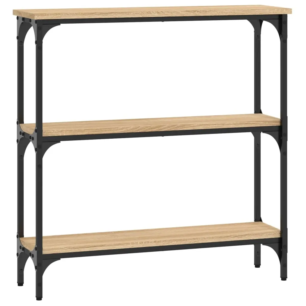 SYFAX Tavolo Consolle Rovere Sonoma 75x22,5x75 cm - Mobile Ingresso Slim