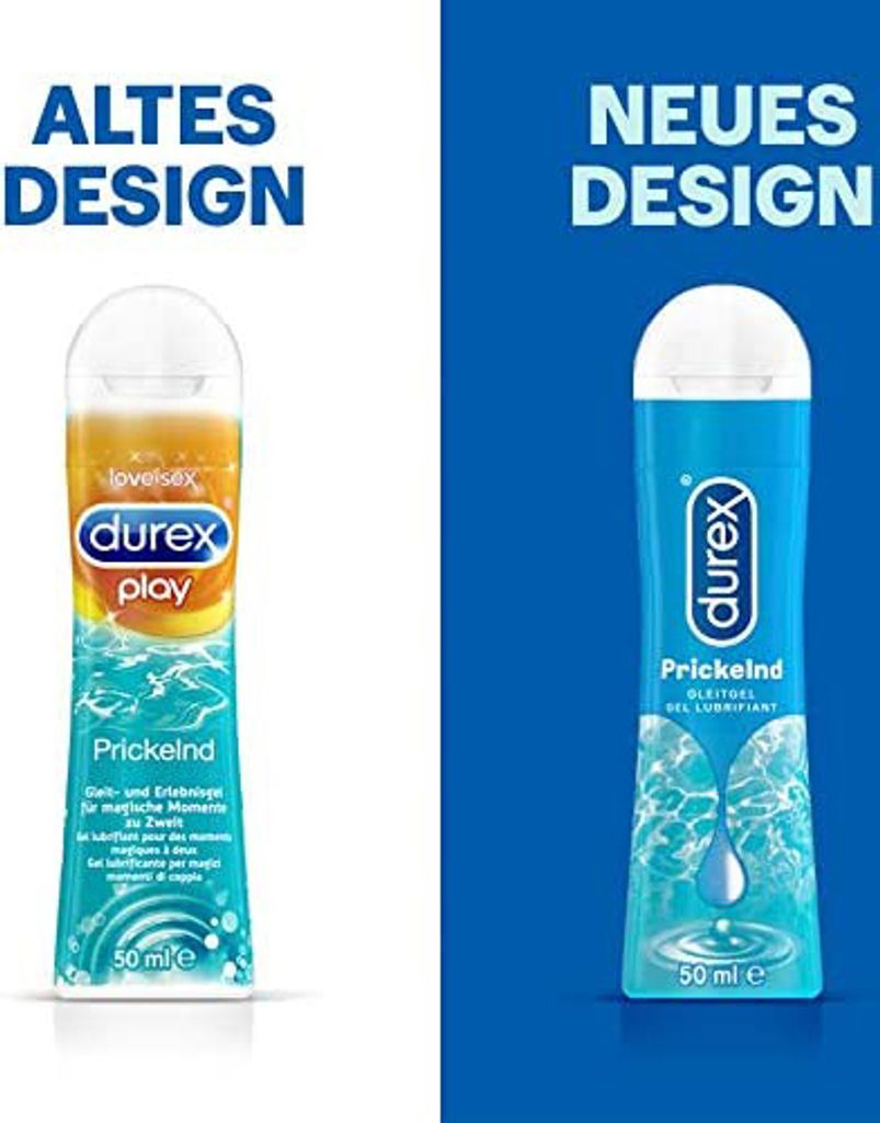 Durex Play Gleitgel Gleitmittel Ausprobierpaket | Prickelnd
