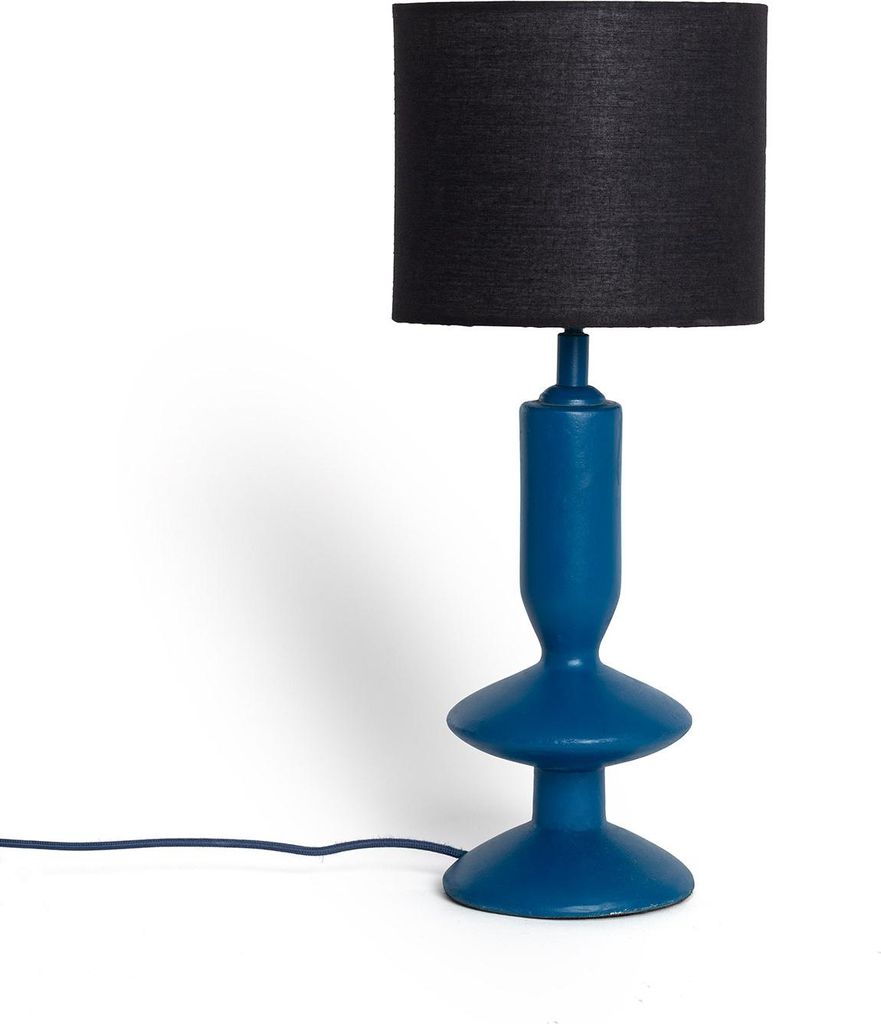 Tischlampe aus Kunstharz Daleth Blau