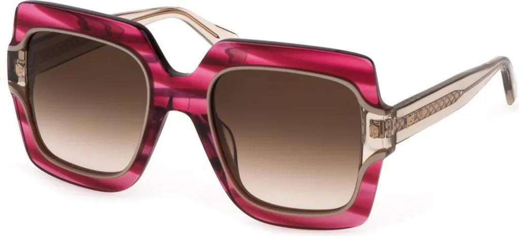 Lunettes Just Cavalli en acétate rose monture carrée 53mm