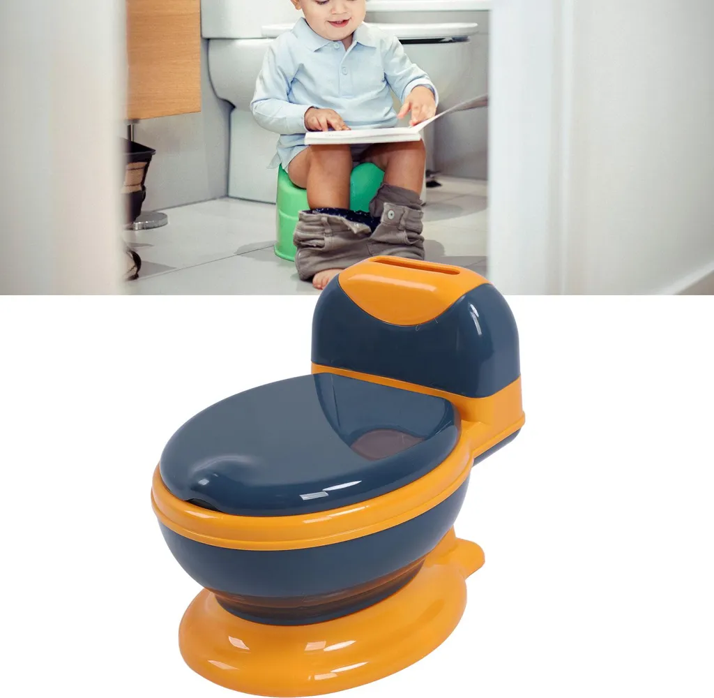 Pot d'entraînement pour toilettes enfant avec assise stable taille L