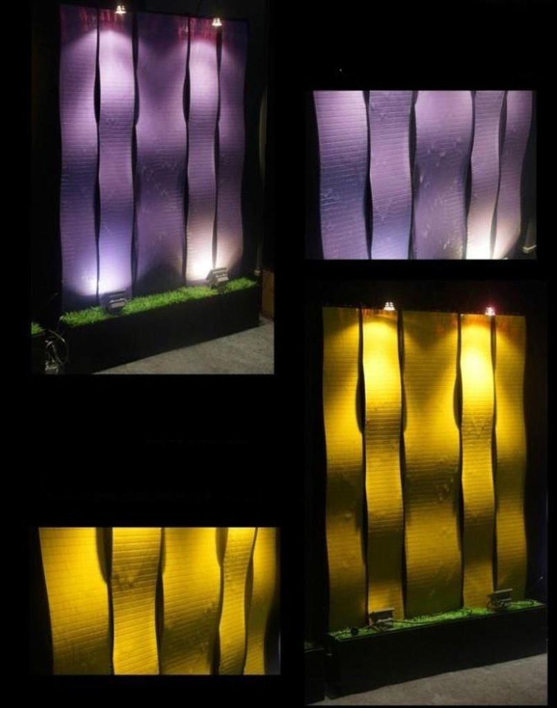 Wandpaneel led Wasserwand Wasserwände Wand Wasserwand 120x200cm Trennwand Neu