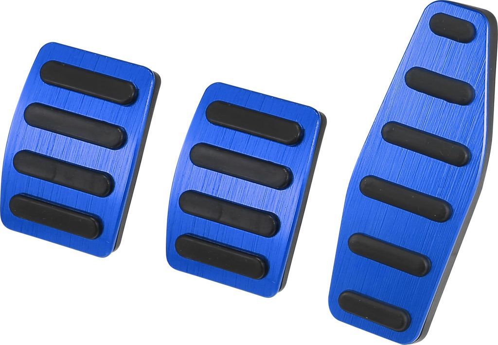 Auto Manuelle Kupplungspedal Bremspedal Gaspedal Abdeckung Kit Blau