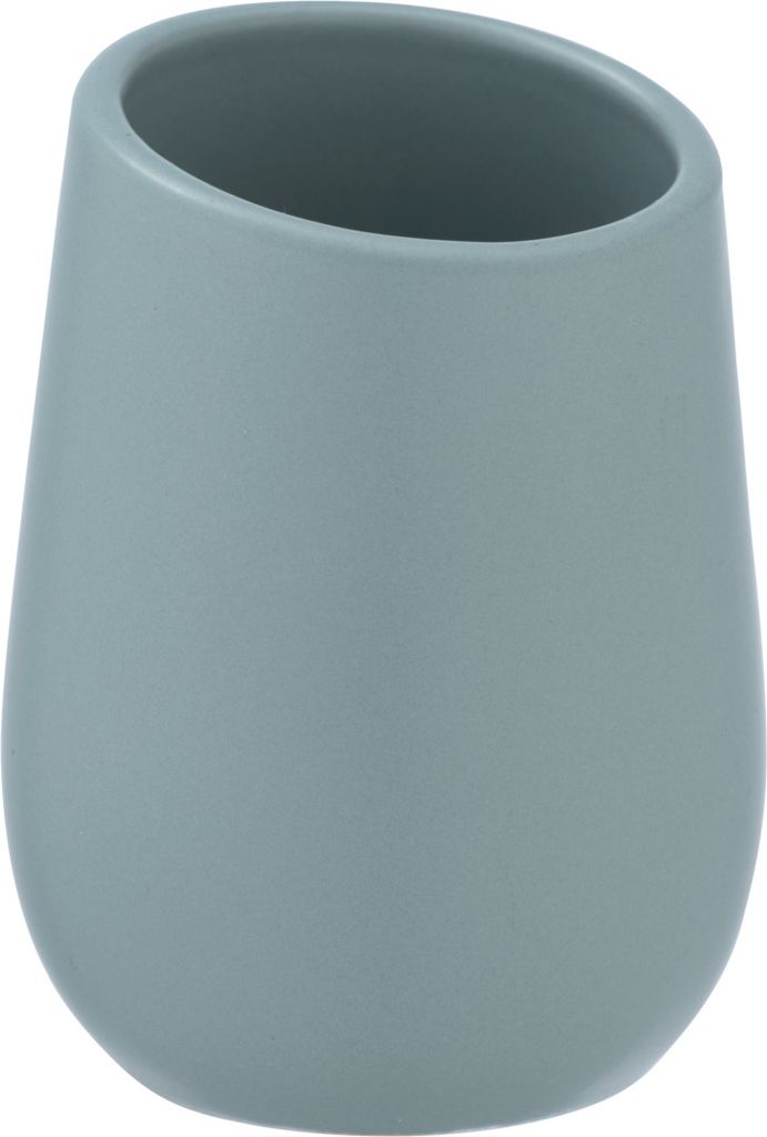 Zahnputzbecher Badi Blaugrau Keramik