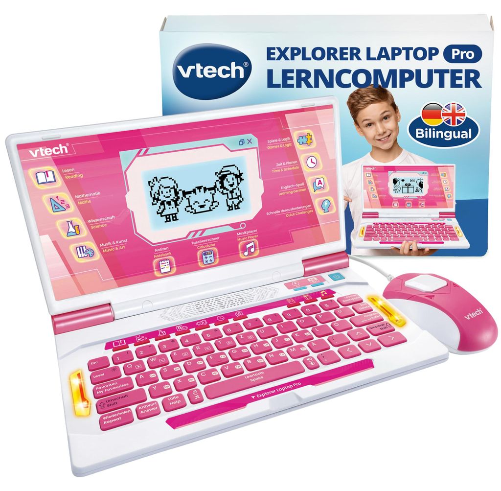 VTech School & Go Explorer Laptop Pro, Mehrfarbig Produktbild 