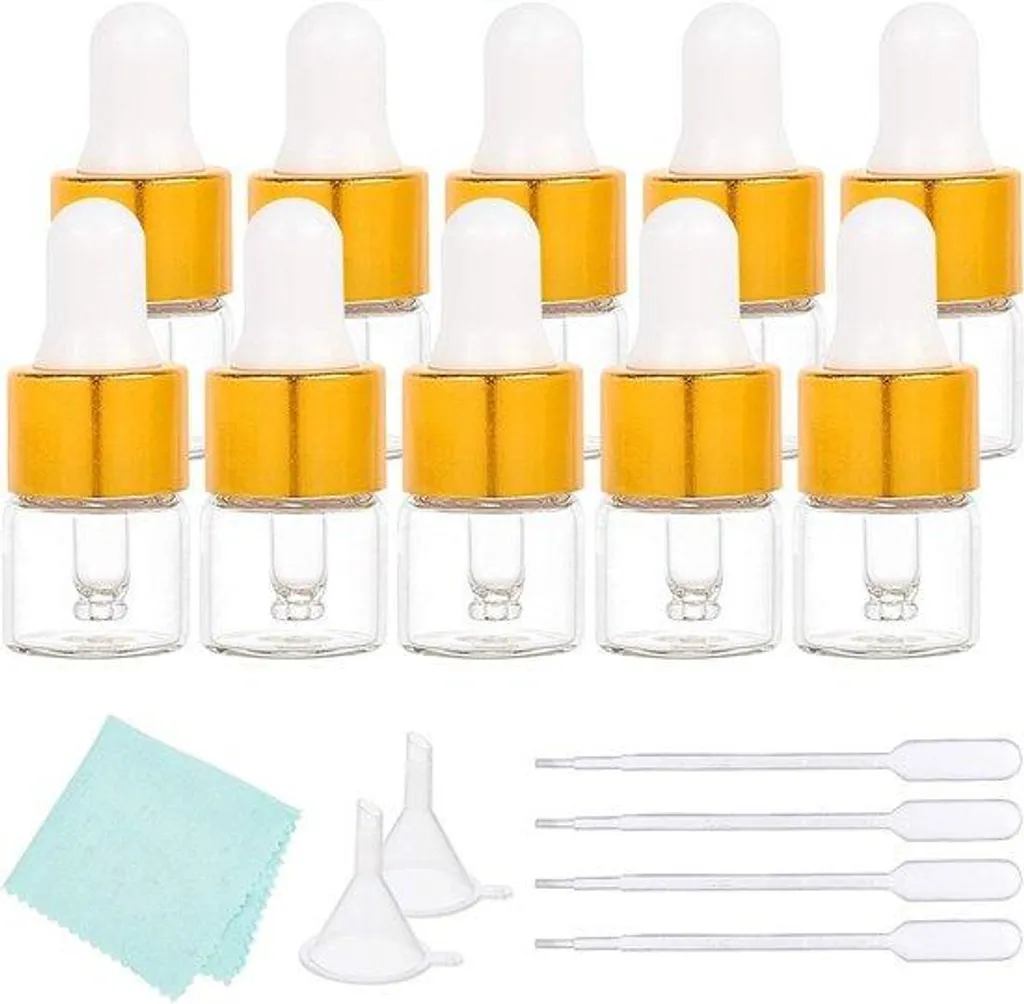 Kit aromathérapie 50 flacons avec pipettes pour mélanges personnalisés