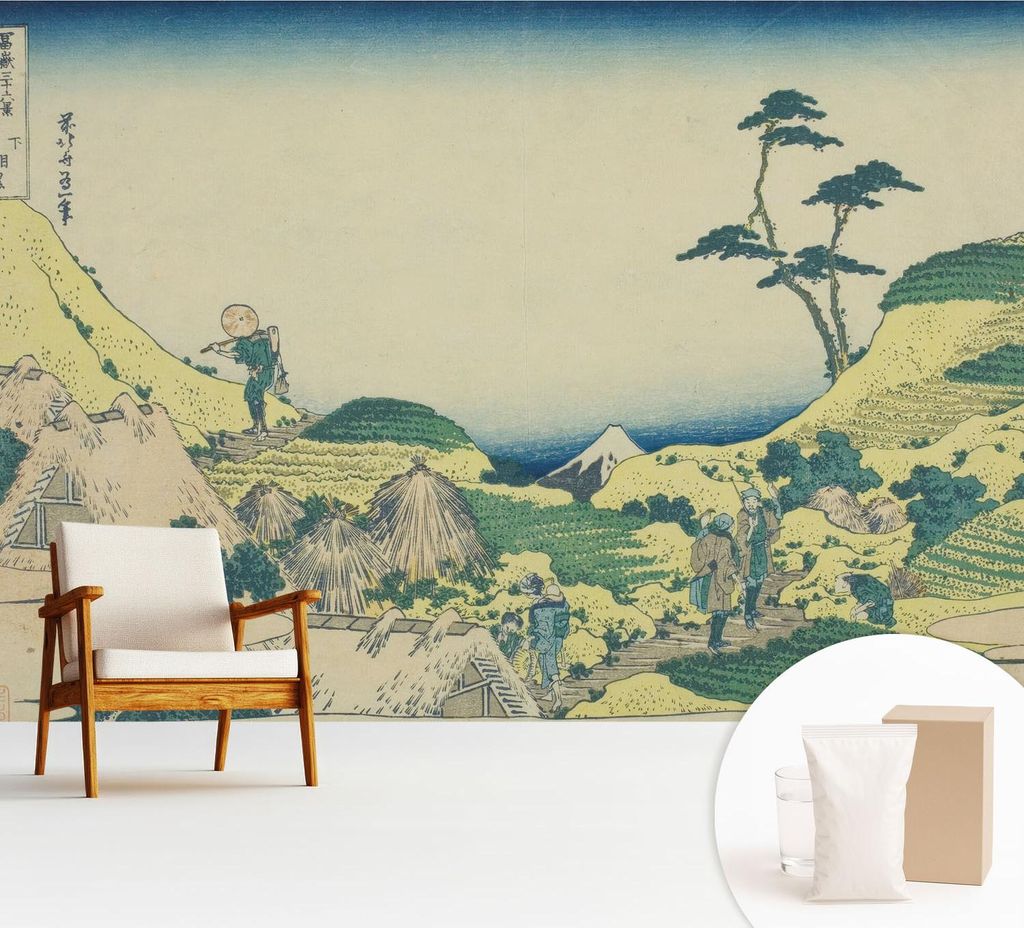 Fototapete - 312x219 cm - Tapete - Wandtapete - Wandbilder - Dekofolie - Tapete Folie - Wand - Dekoration - Wohnzimmer - Ländliche Landschaft