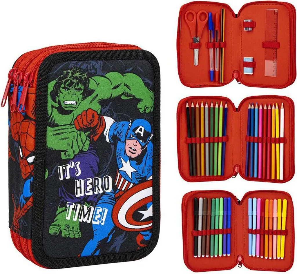 Avengers Giotto Premium Portamatite - L'Accessorio Scuola Uomo Rosso