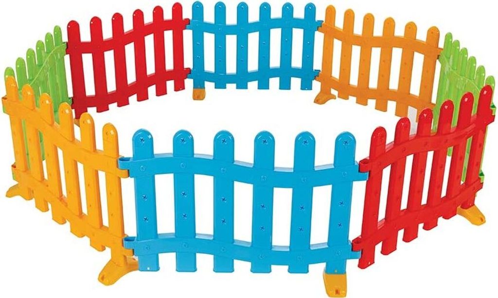Pilsan Spielzaun 06145 – 6-teiliger Laufstall, Bunt, Kunststoff, 80 X 56 X 8 Cm Pro Element