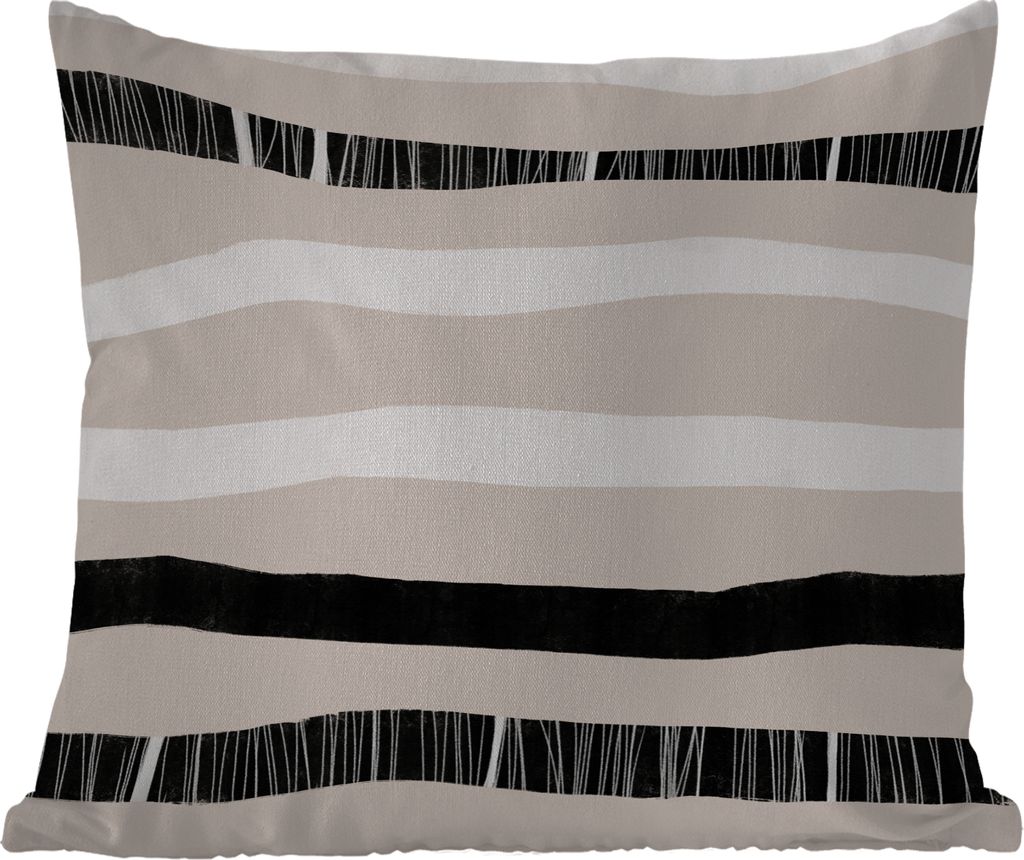 MuchoWow Outdoor Kissen - Linie - Pastell - Minimalismus - Muster - 60x60 cm - Wetterfest - Lounge Kissen - Dekoration - Schlaf Kissen