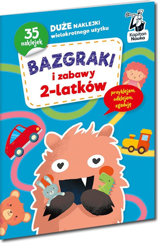 Bazgraki i zabawy dla 2-latków Kapitan Nauka