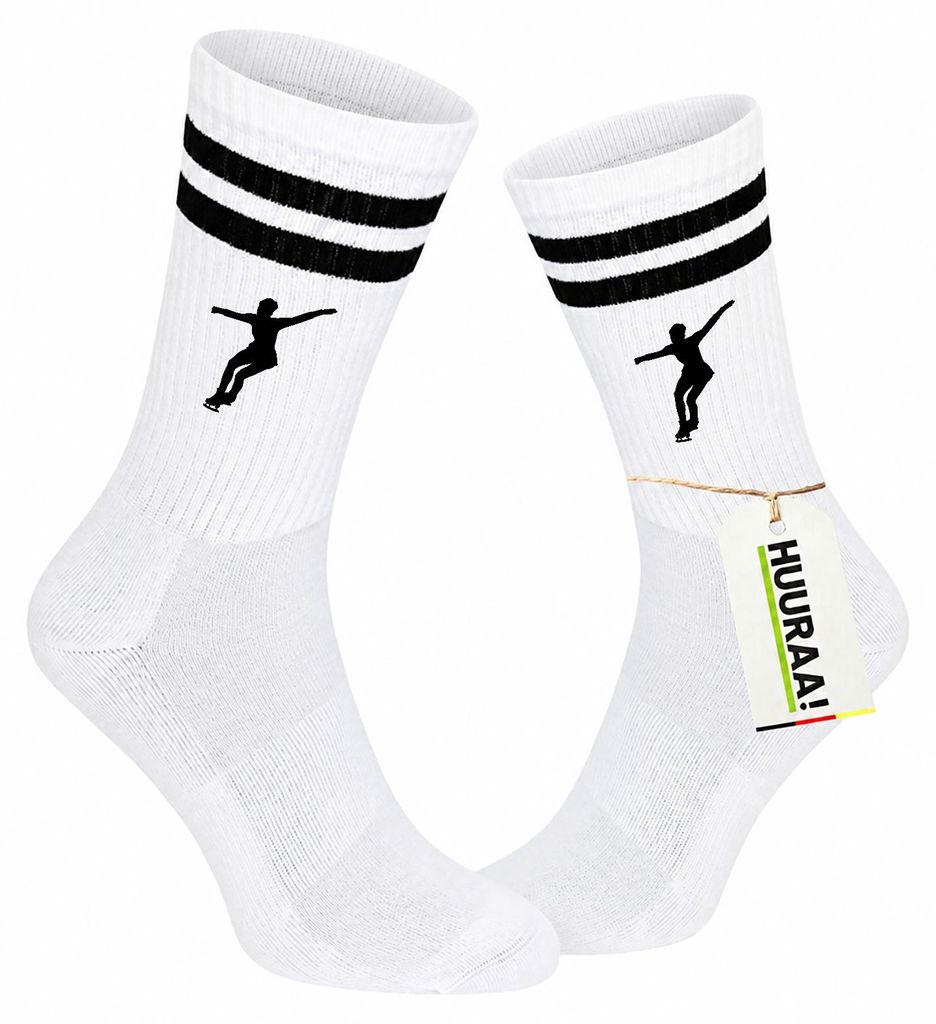 Huuraa Uni Socken Eiskunstlauf Silhouette 37/41 Black Produktbild 