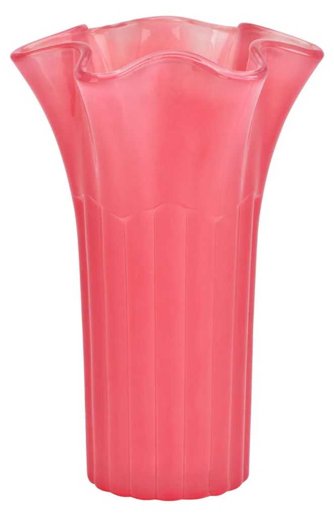 Atmosphera Blumenvase - rosa - D16 x H25 cm - Glas - hohe Vase