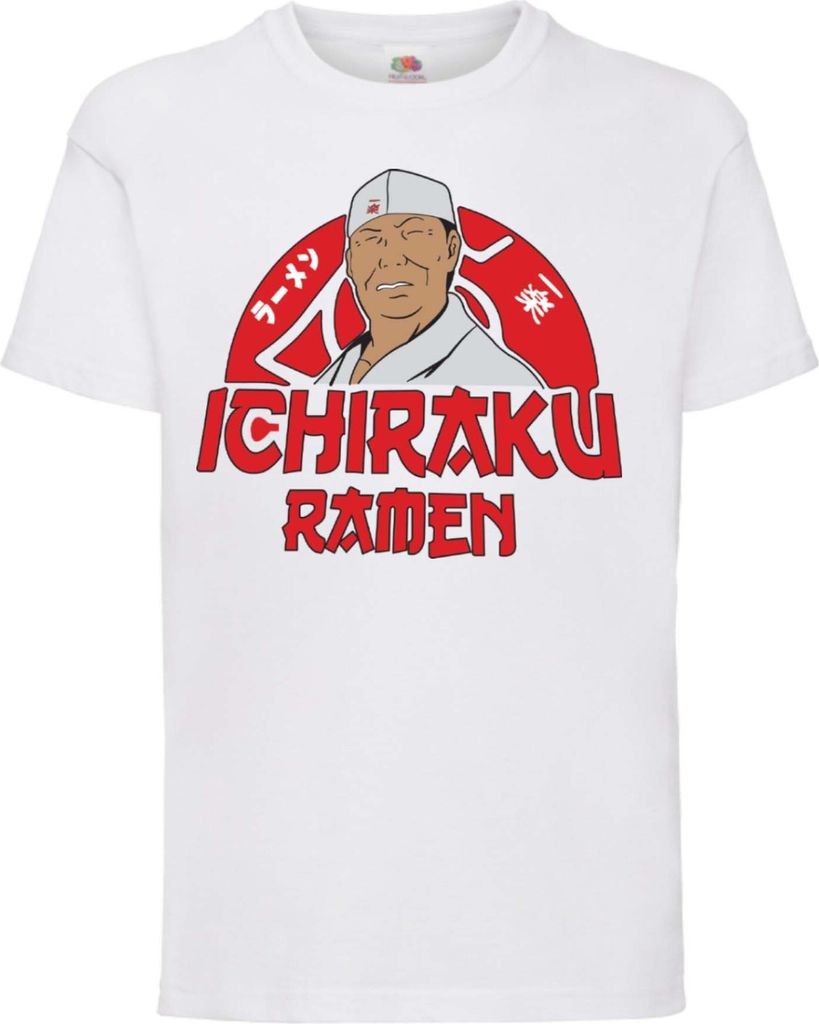 Kinder T-Shirt Naruto Ichiraku Ramen, 5-6 Jahr - 116 / Weiß