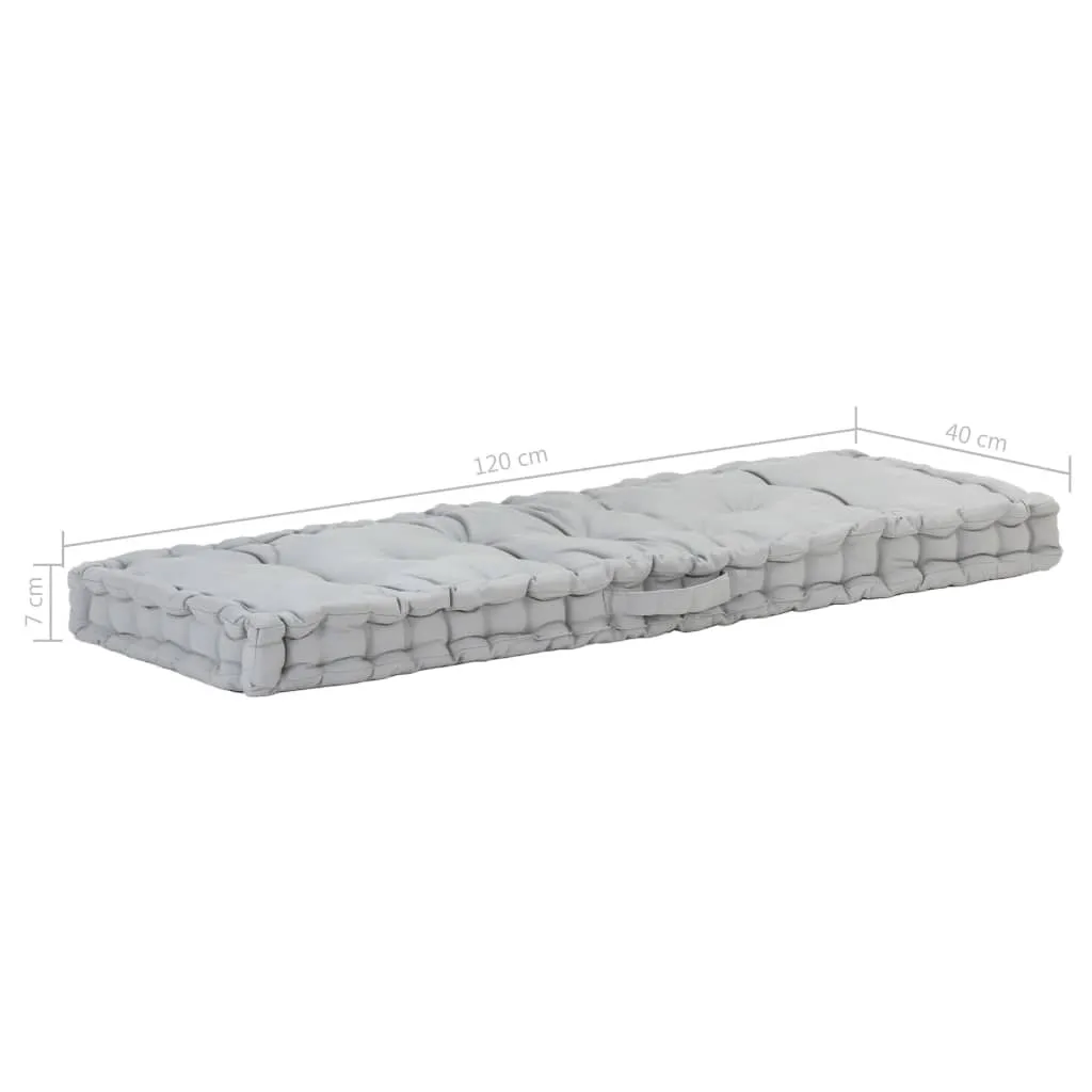 Cuscino Pallet in cotone 120×40×7 cm grigio - 9