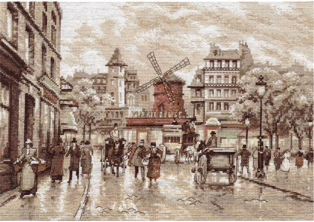 Zestaw do haftu krzyżykowego Panna "Paryż. Moulin Rouge" Zdjęcie produktu 