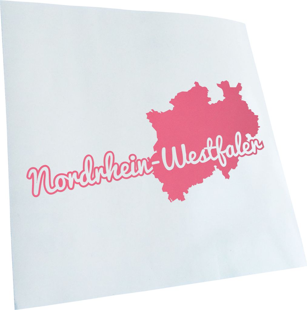 Kiwistar - Autoaufkleber - Nordrhein-Westfale Herkunft - Flieder - 20x10cm - Aufkleber für Auto, Laptop, Fahrrad, LKW, Motorrad mehrfarbig JDM Dec...